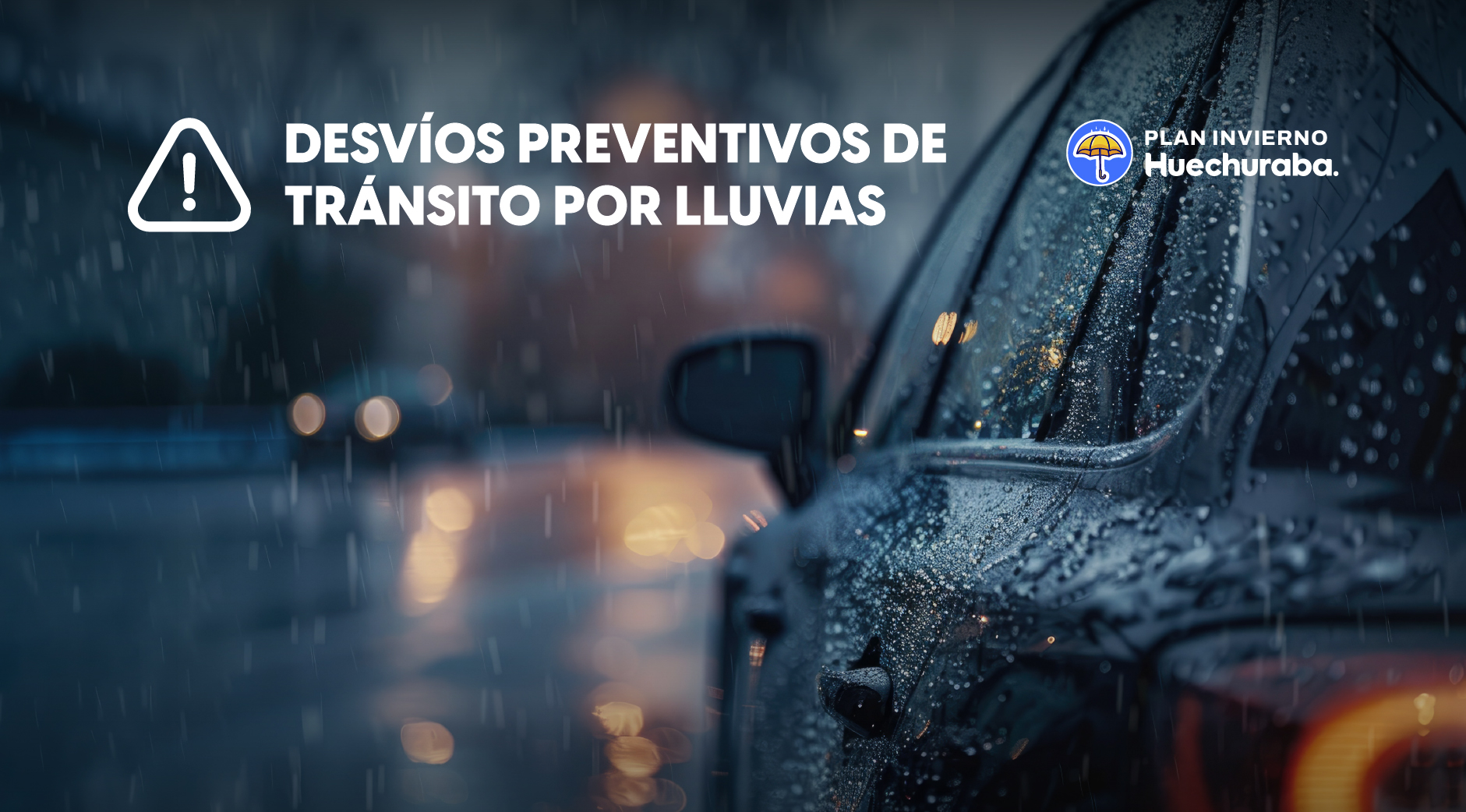 Desvío por lluvias