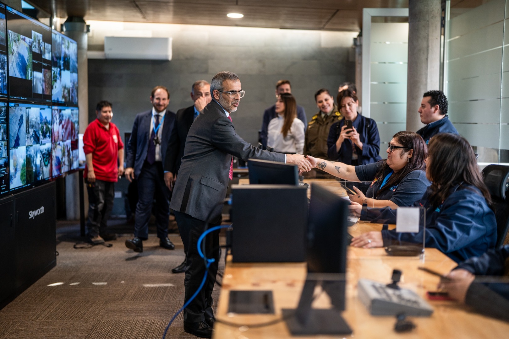 Visita Ministro Seguridad
